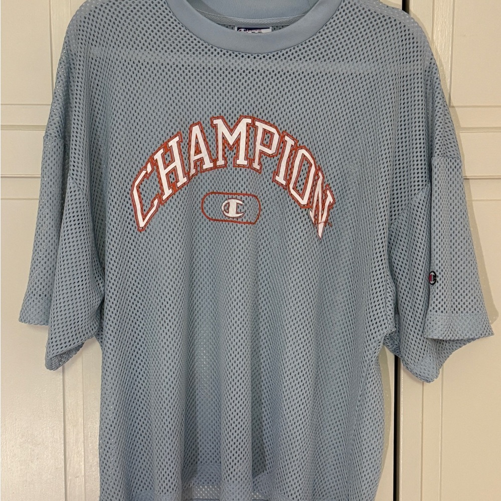Champion Light Blue Mesh Men's Jersey and Shorts